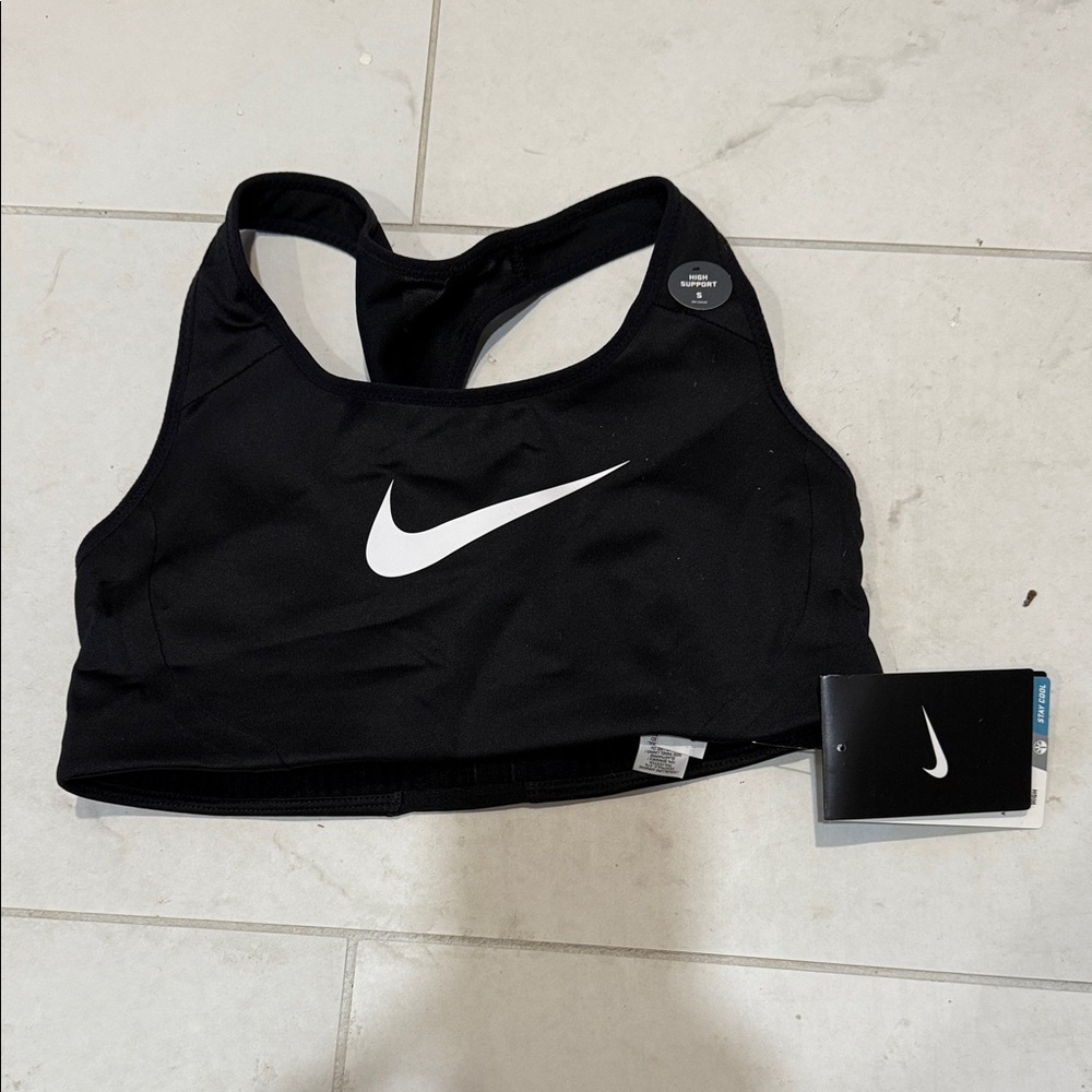 Nike Black and White Sports Bra